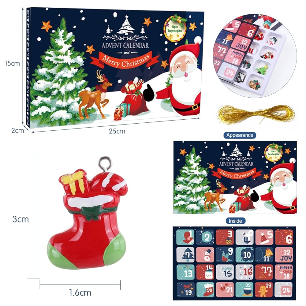  オーナメント全24種 アドベントカレンダー Amazon.co.jp: NALER アドベントカレンダー 2024 クリスマス
